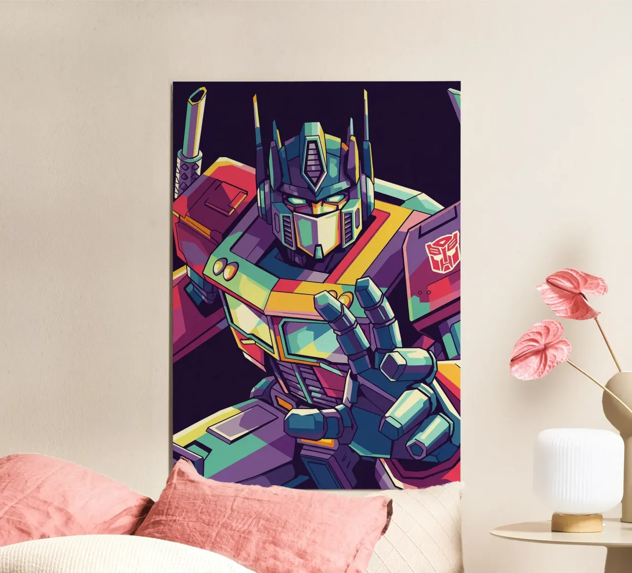 Optimus Prime WPAP art #1 poster con telaio in plastica da Hantamrata