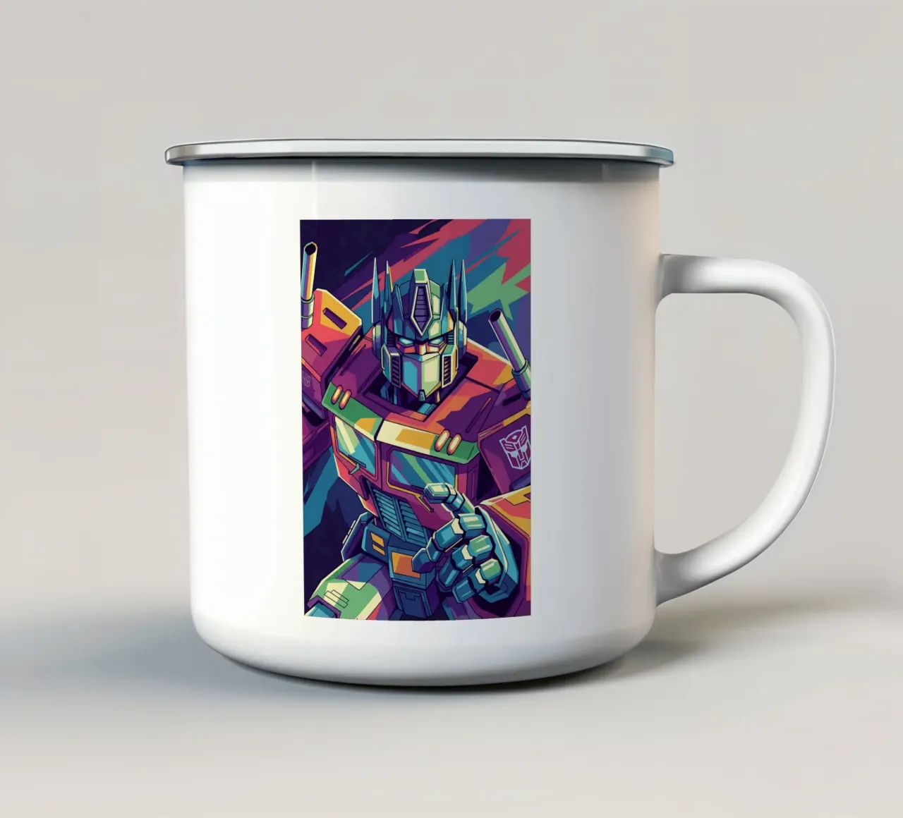 Optimus Prime WPAP art #2 tazza in smalto da Hantamrata