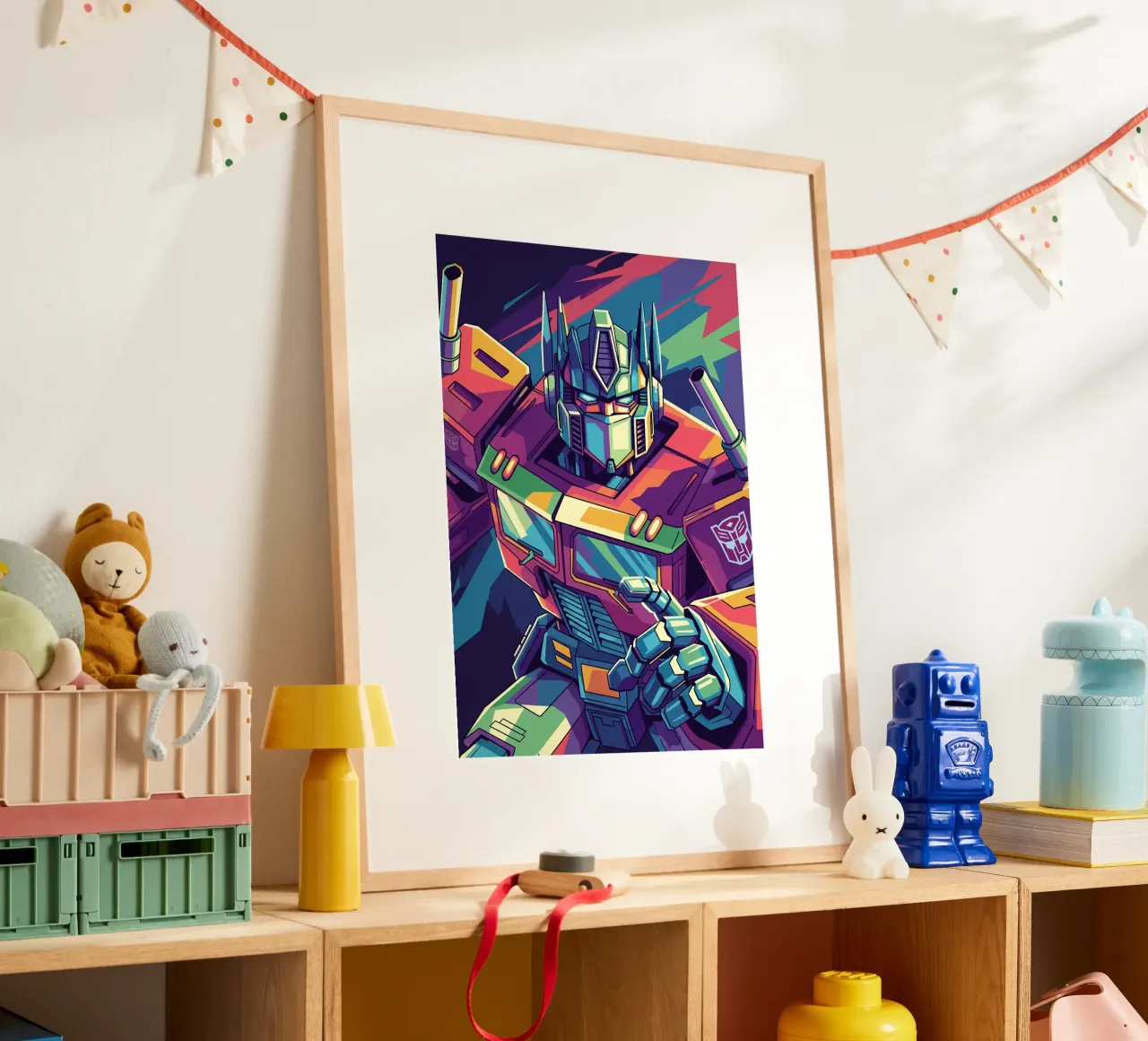 Optimus Prime WPAP art #2 poster con telaio in plastica da Hantamrata