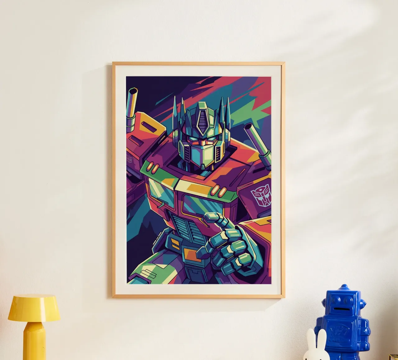 Optimus Prime WPAP art #2 poster con telaio in plastica da Hantamrata