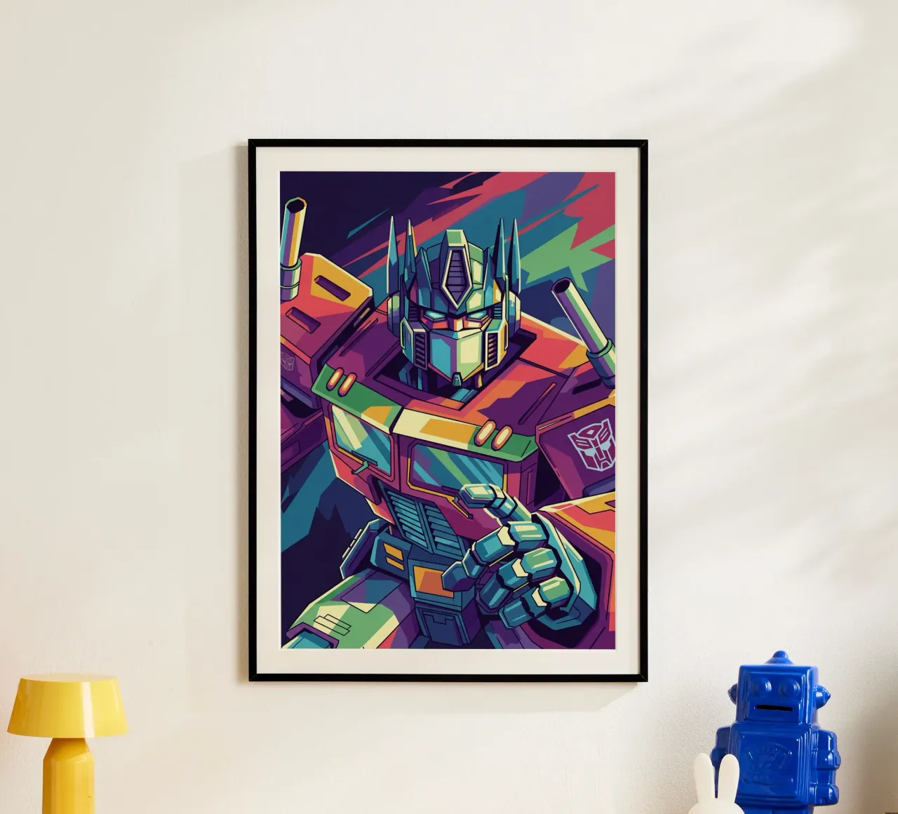 Optimus Prime WPAP art #2 poster con telaio in plastica da Hantamrata