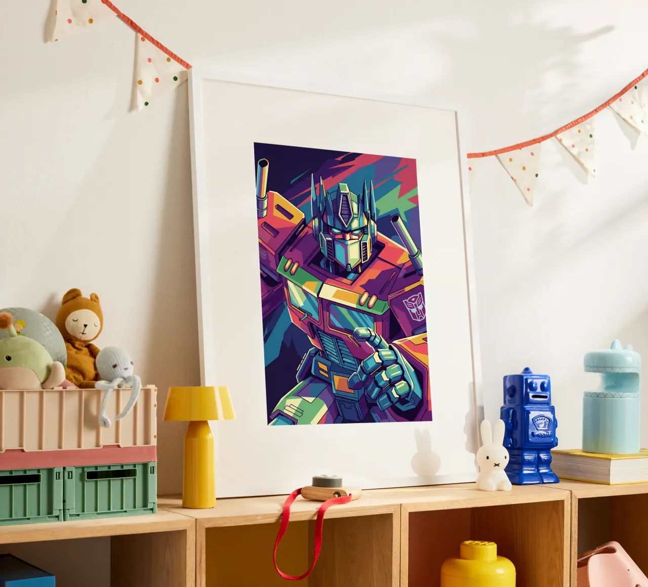 Optimus Prime WPAP art #2 poster con telaio in plastica da Hantamrata