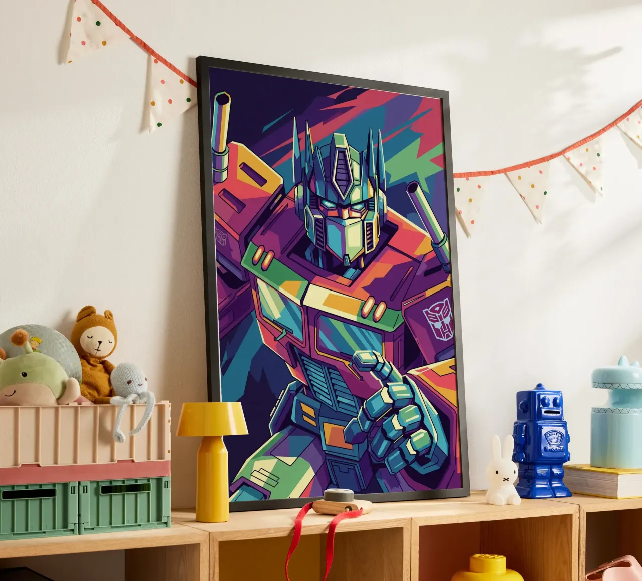 Optimus Prime WPAP art #2 poster con telaio in plastica da Hantamrata