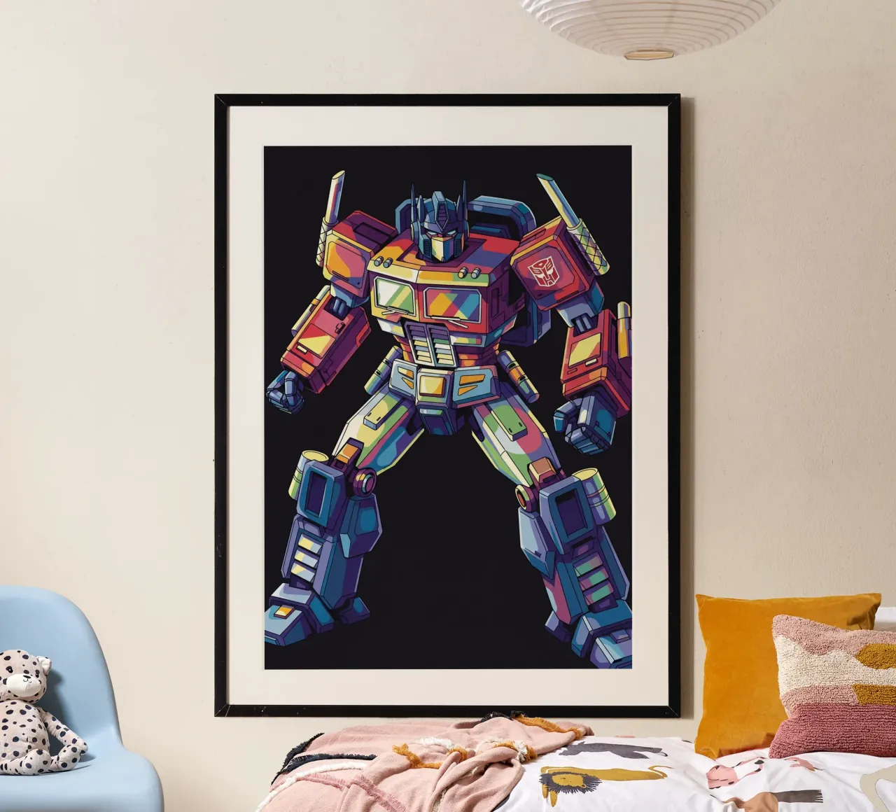 Optimus Prime WPAP art #3 poster con telaio in plastica da Hantamrata