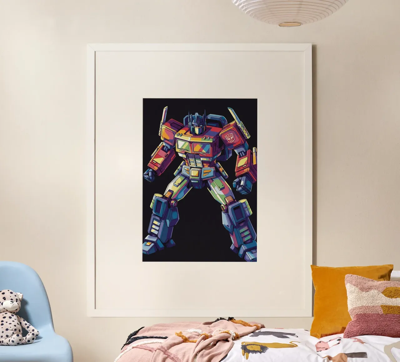 Optimus Prime WPAP art #3 poster con telaio in plastica da Hantamrata