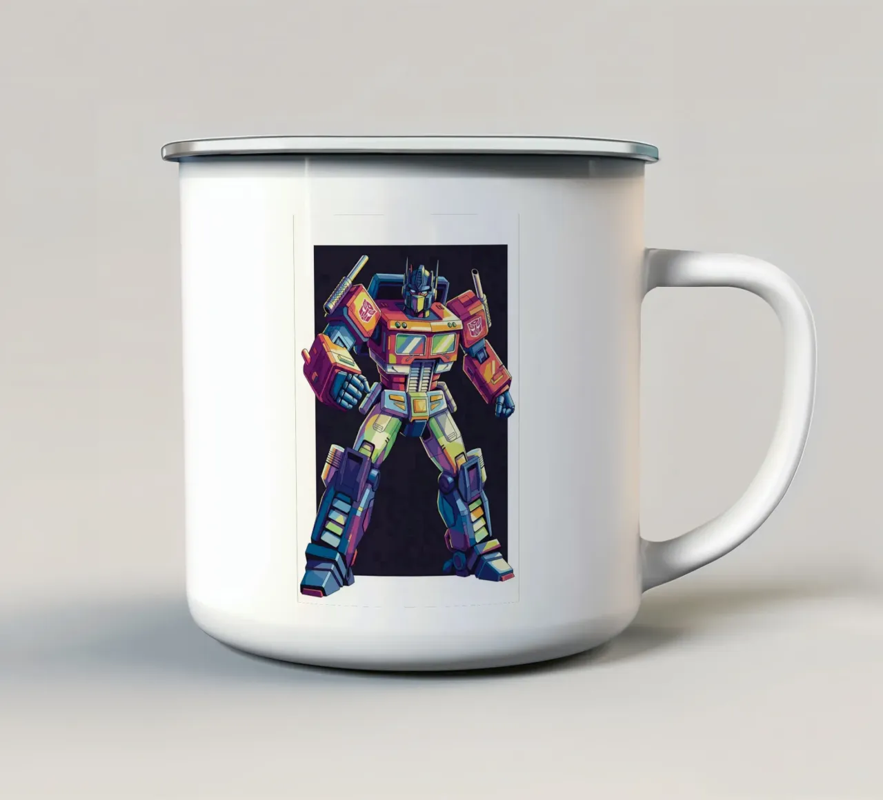 Optimus Prime WPAP art #4 tazza in smalto da Hantamrata