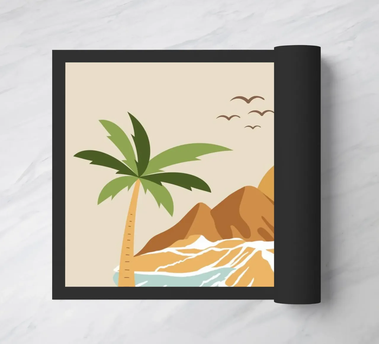 island and balloon zerbino da pastel color shape