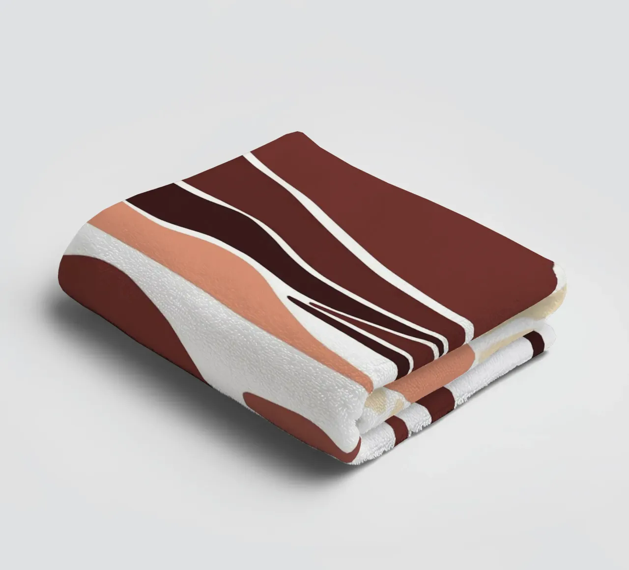 layer of mountain asciugamano da bagno da pastel color shape