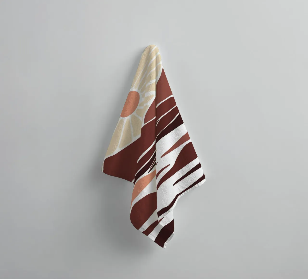 layer of mountain asciugamano da bagno da pastel color shape