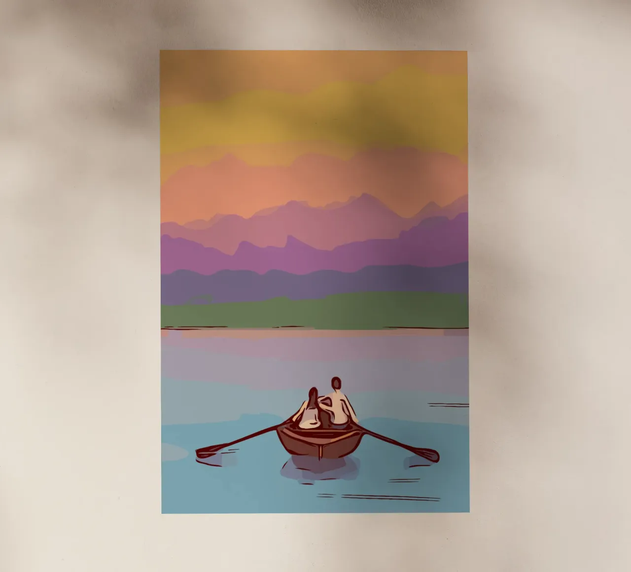 boating in the sunset pellicola backlit da pastel color shape
