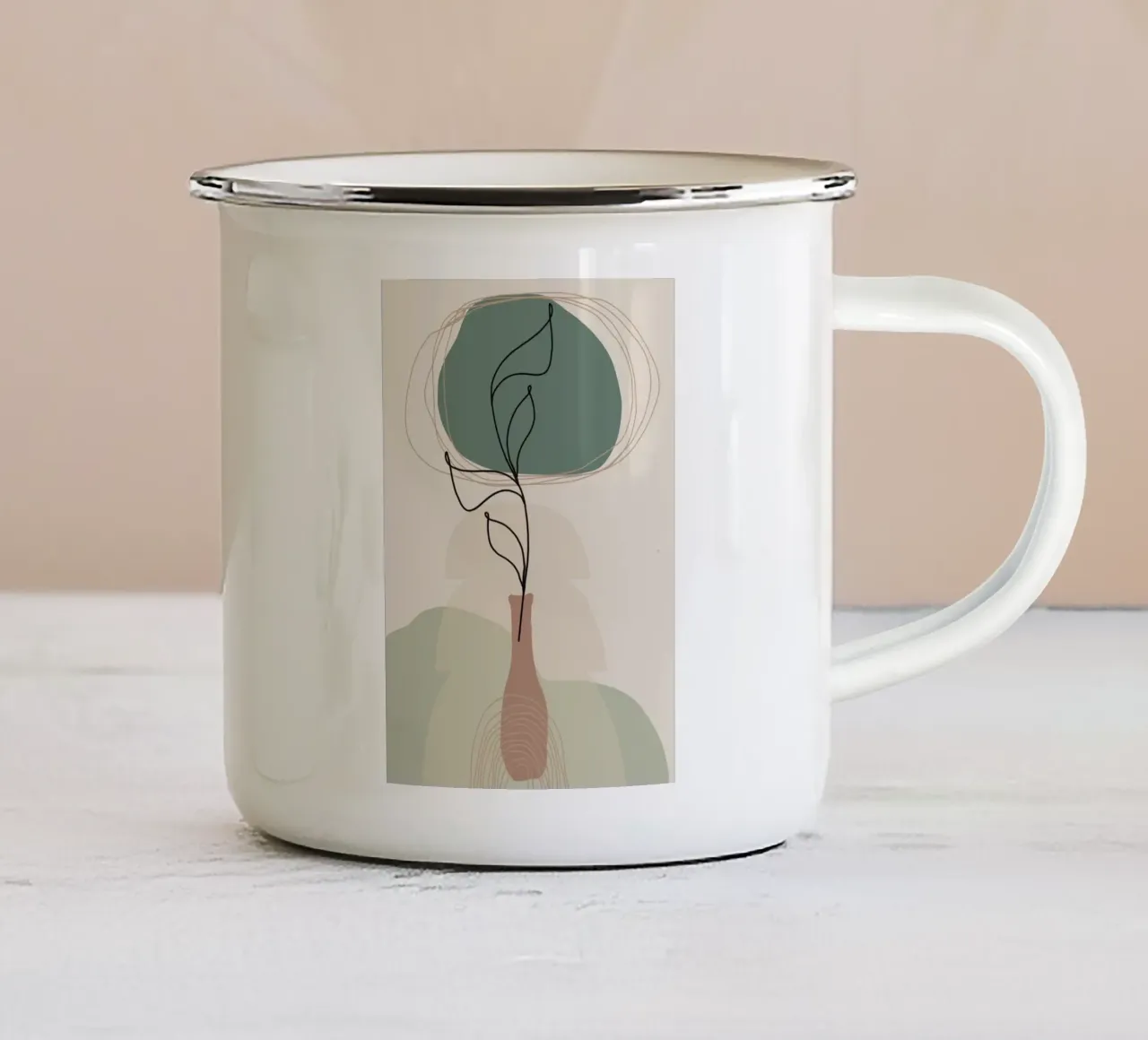 pastel vase simple tazza in smalto da pastel color shape