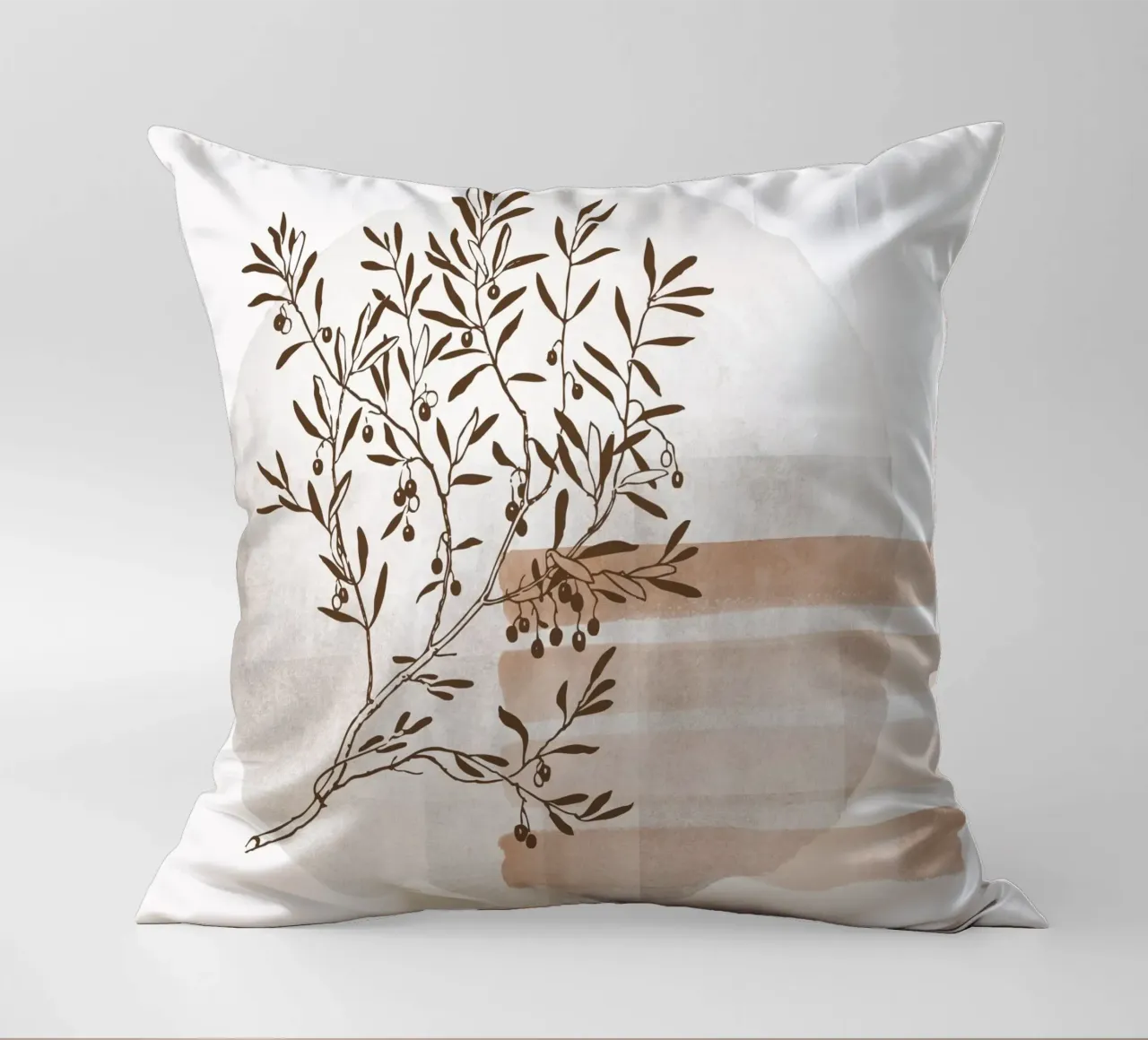 tree in the shadow cuscino da pastel color shape