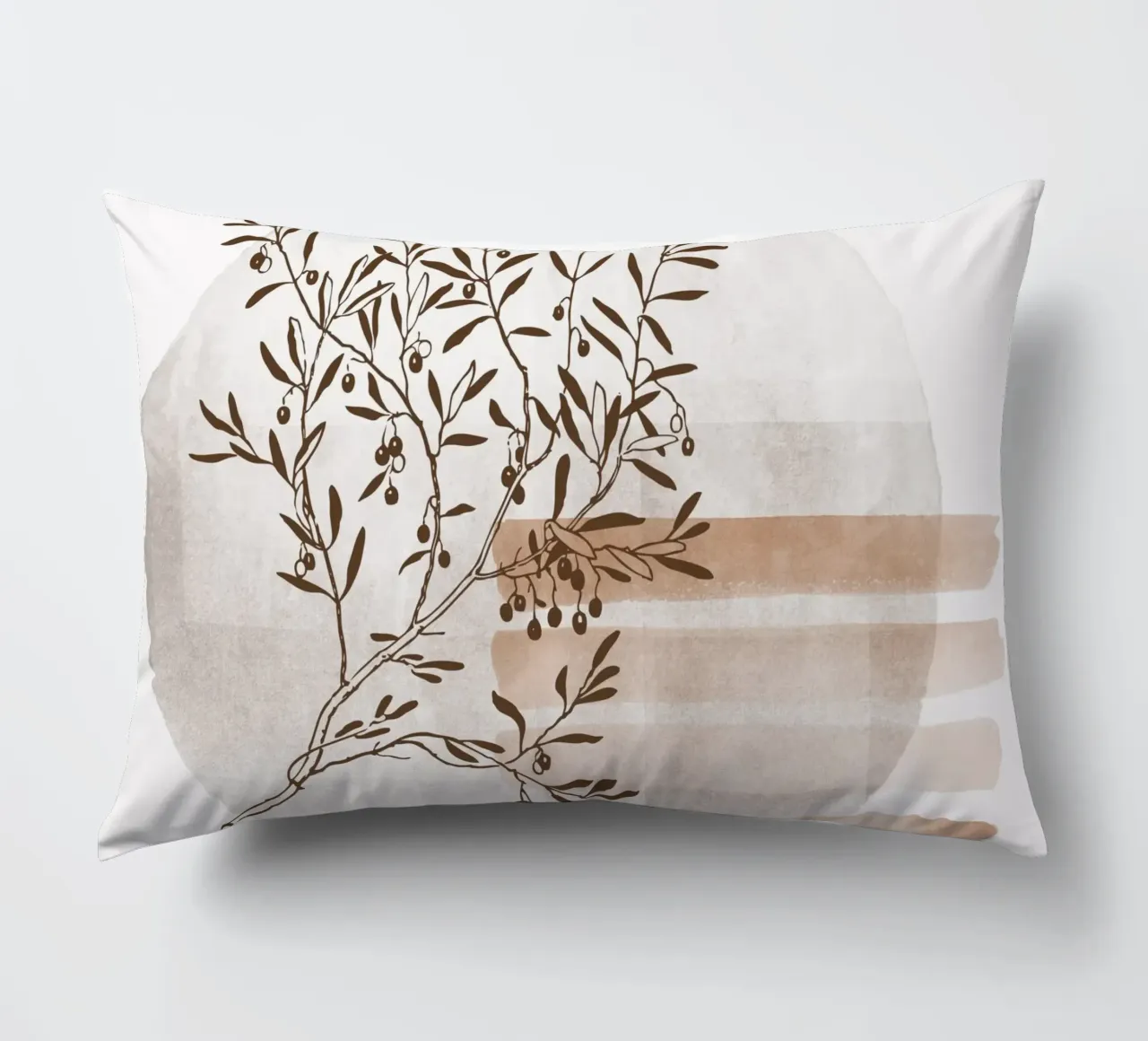 tree in the shadow cuscino da pastel color shape