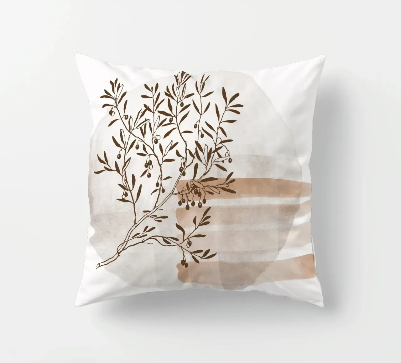 tree in the shadow cuscino da pastel color shape