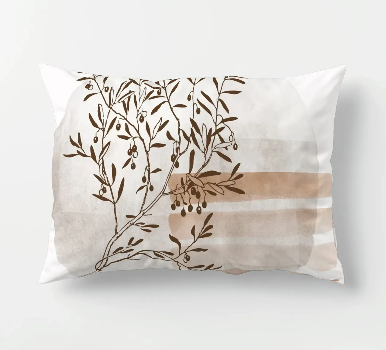 tree in the shadow cuscino da pastel color shape