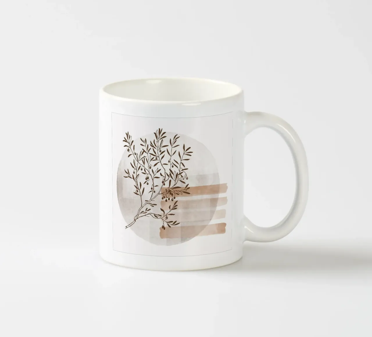 tree in the shadow tazza in ceramica da pastel color shape