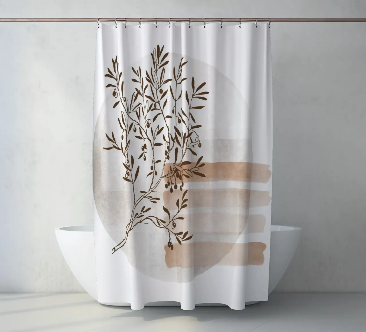 tree in the shadow tenda da doccia da pastel color shape