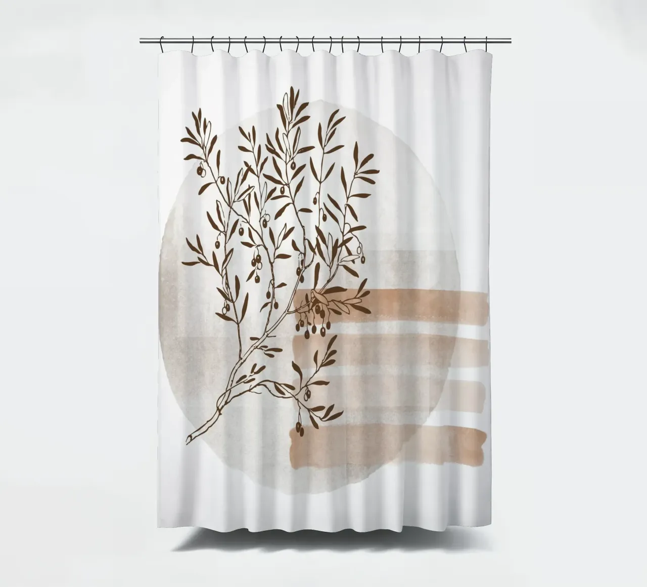 tree in the shadow tenda da doccia da pastel color shape