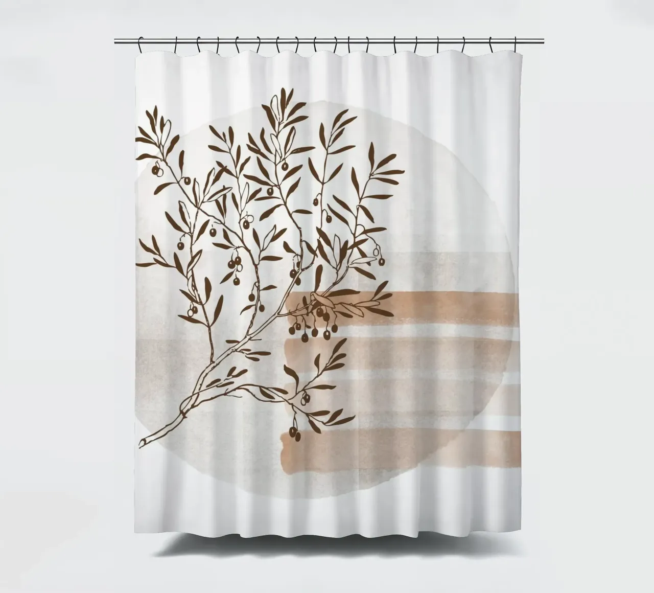 tree in the shadow tenda da doccia da pastel color shape