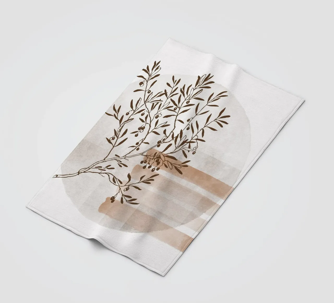 tree in the shadow coperta in pile da pastel color shape