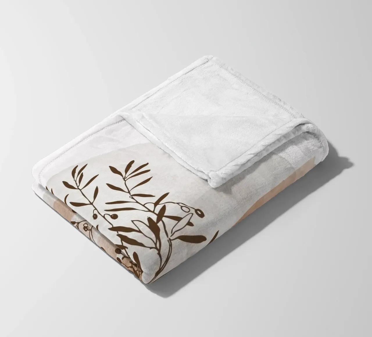 tree in the shadow coperta in pile da pastel color shape