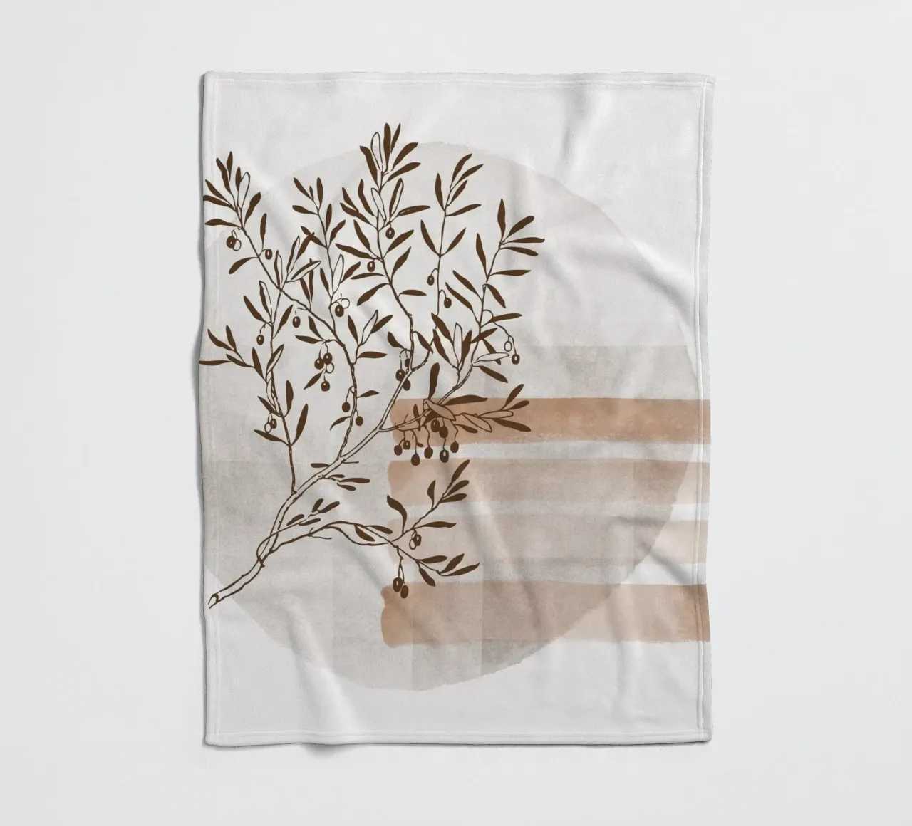 tree in the shadow coperta in pile da pastel color shape