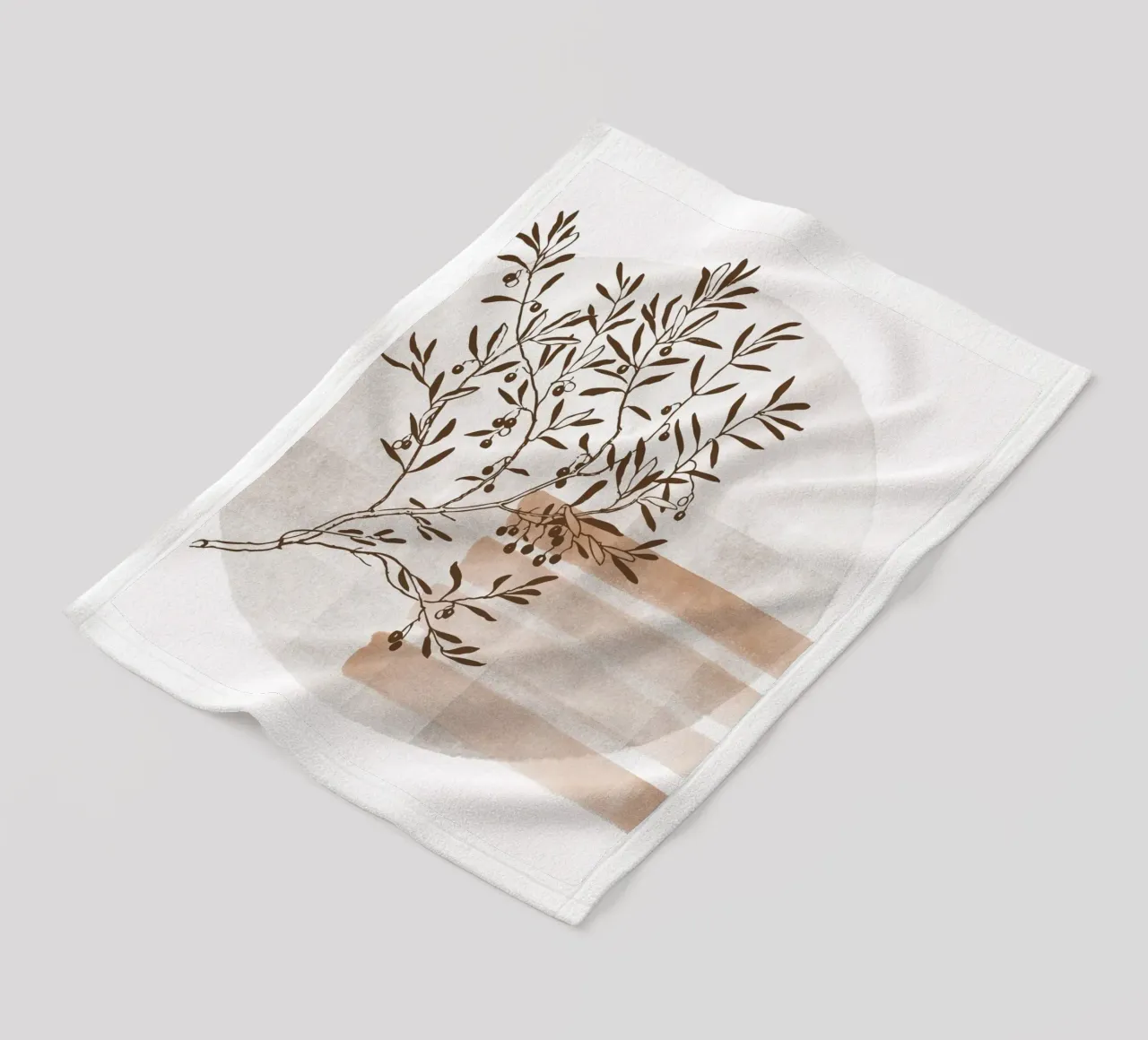 tree in the shadow coperta in pile da pastel color shape