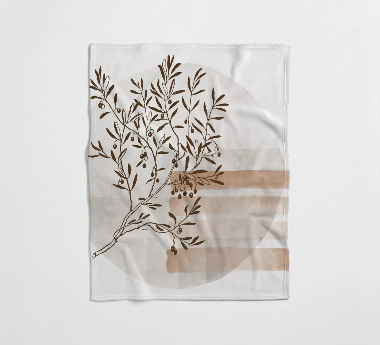 tree in the shadow coperta in pile da pastel color shape