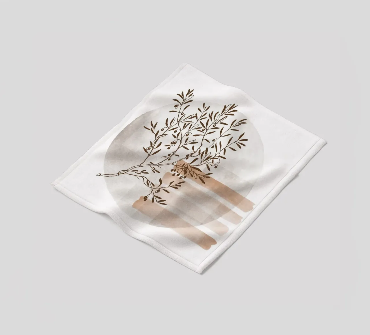 tree in the shadow coperta in pile da pastel color shape