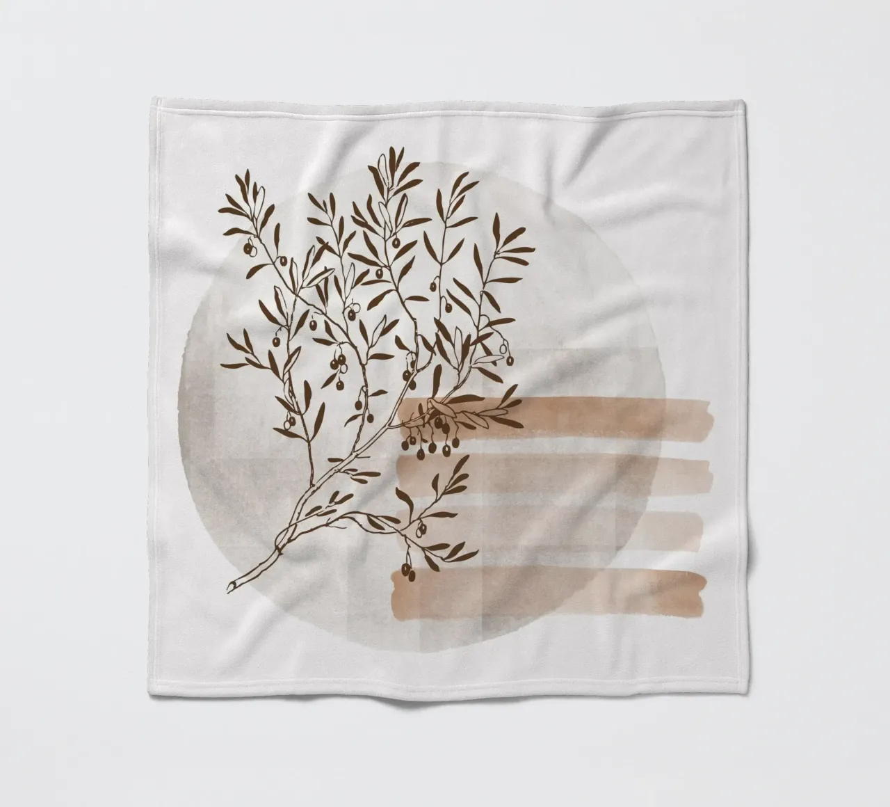 tree in the shadow coperta in pile da pastel color shape