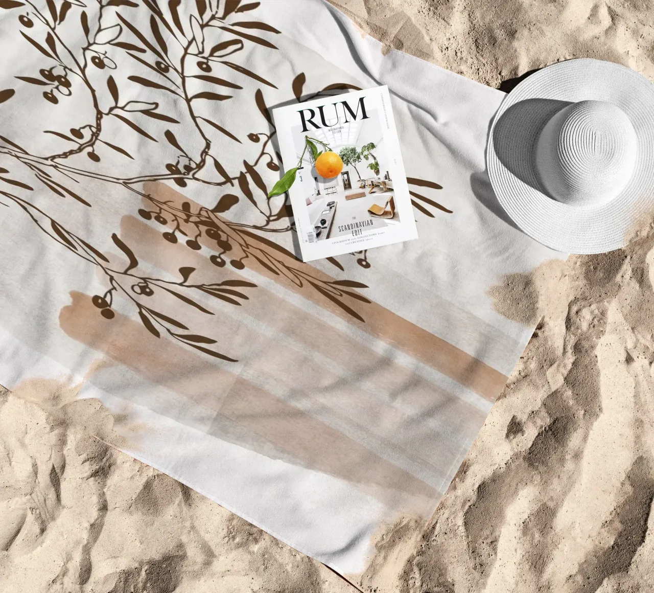 tree in the shadow telo mare da pastel color shape