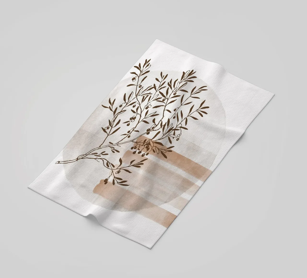 tree in the shadow telo mare da pastel color shape