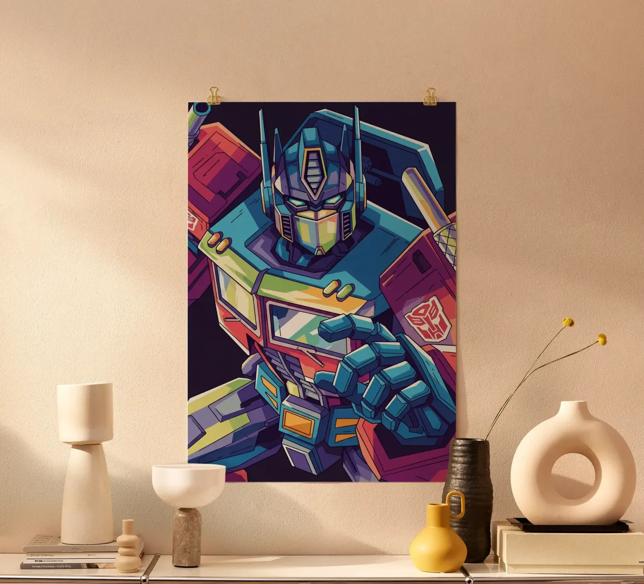 Optimus Prime WPAP art #5 poster da Hantamrata