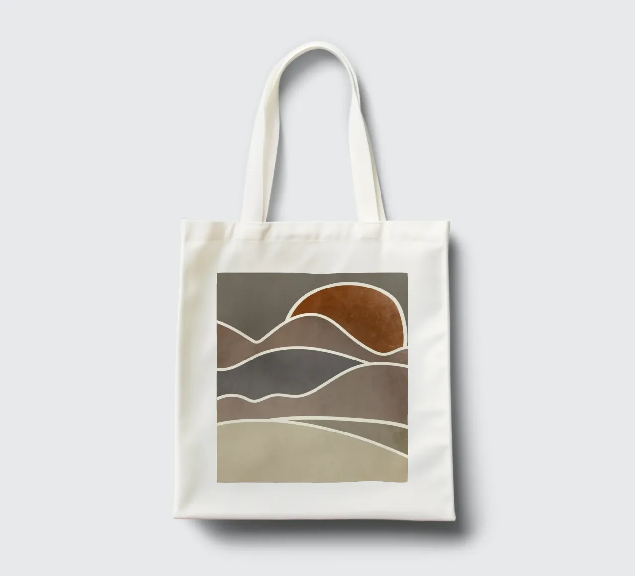 sunset layers of clouds borsa in juta da pastel color shape