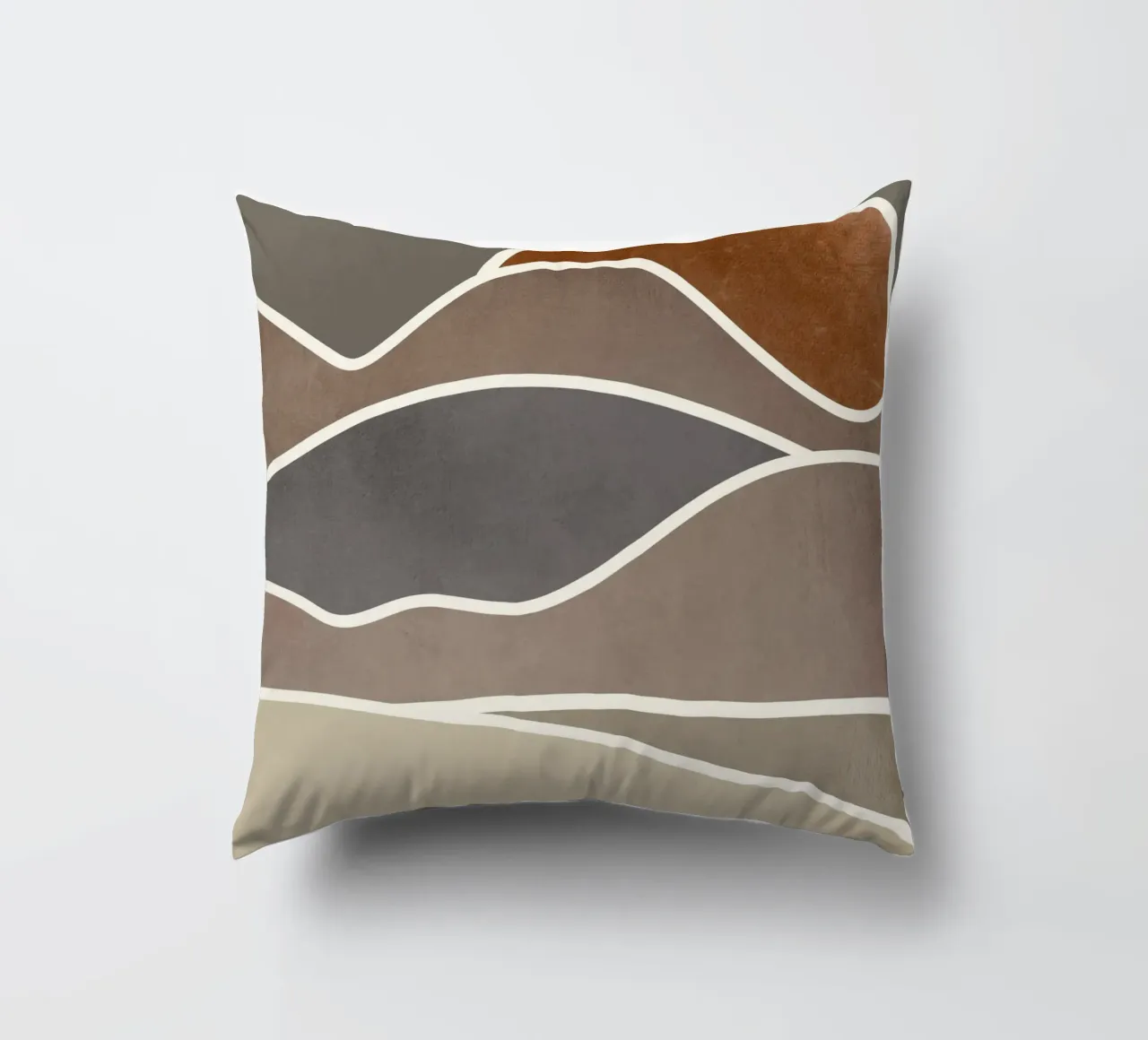 sunset layers of clouds cuscino da pastel color shape