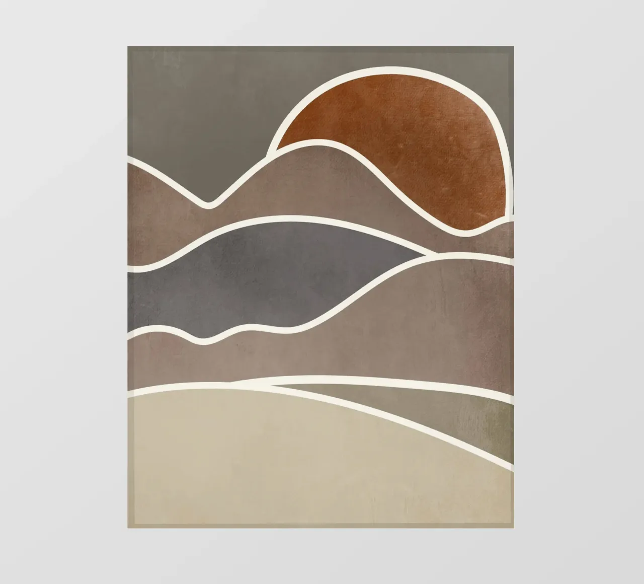 sunset layers of clouds telo in pvc da pastel color shape