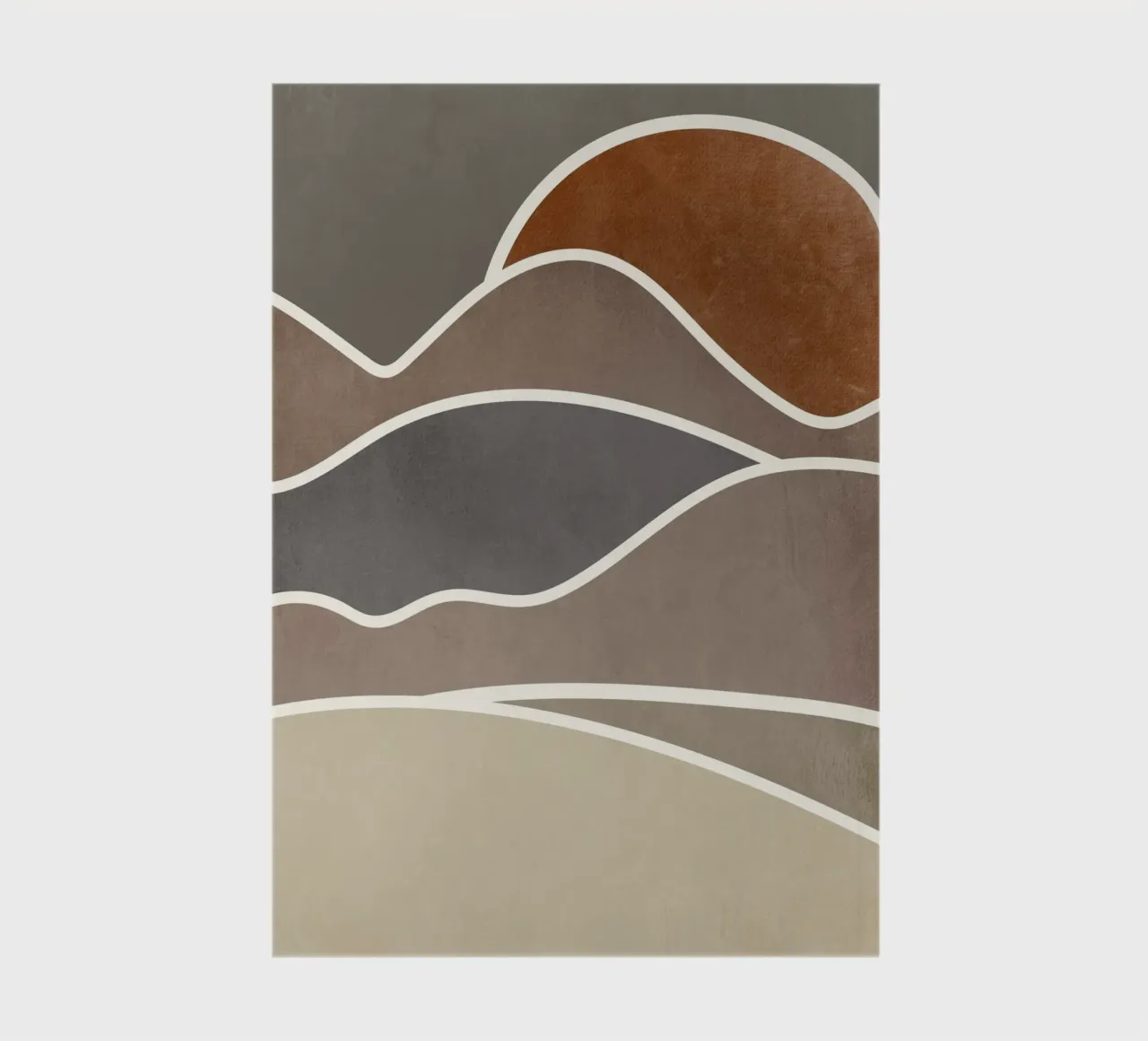 sunset layers of clouds notebook by pastel color shape