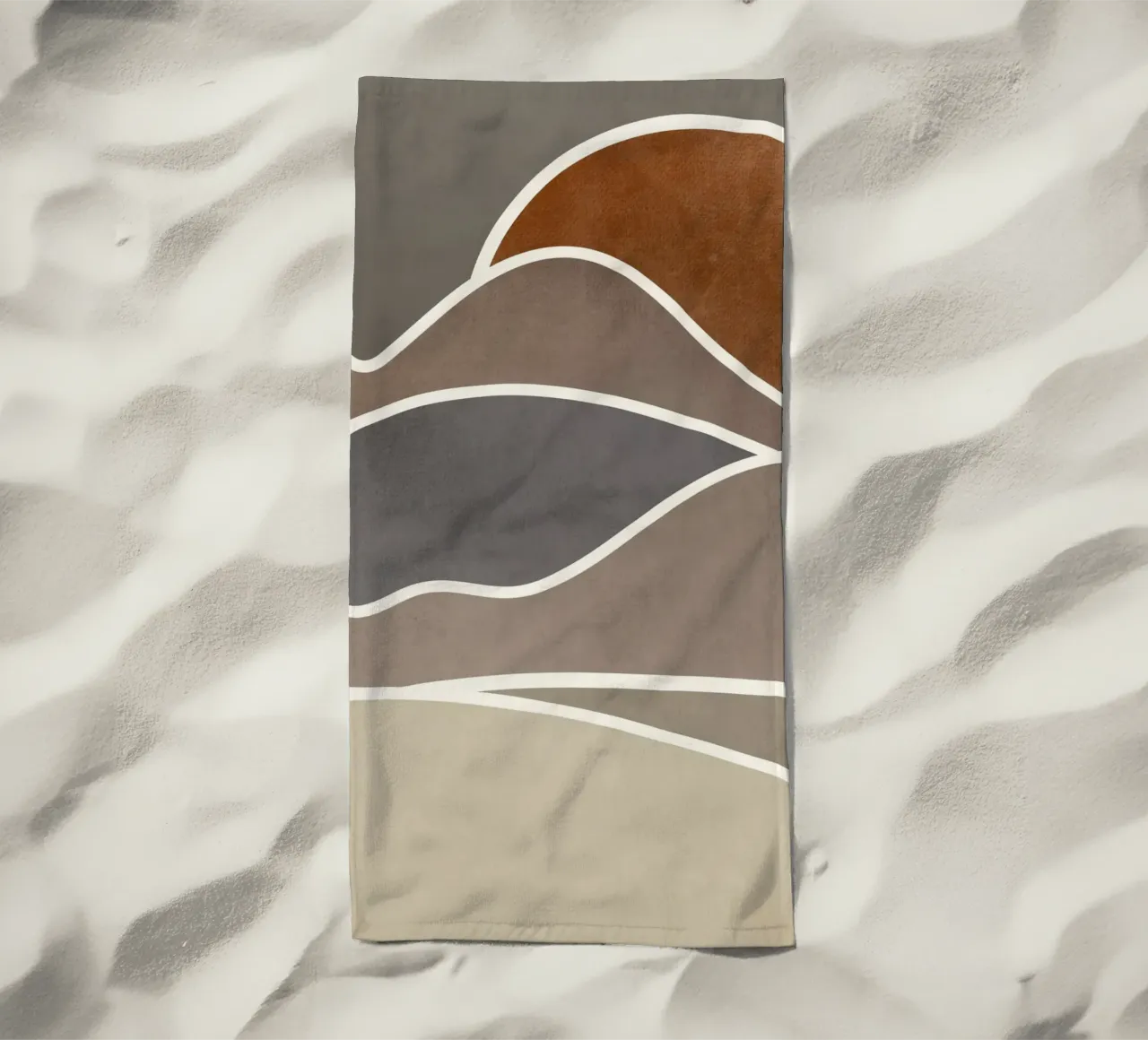 sunset layers of clouds telo mare da pastel color shape