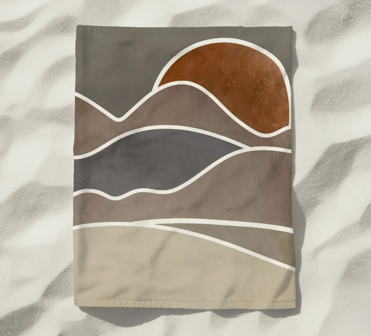 sunset layers of clouds telo mare da pastel color shape