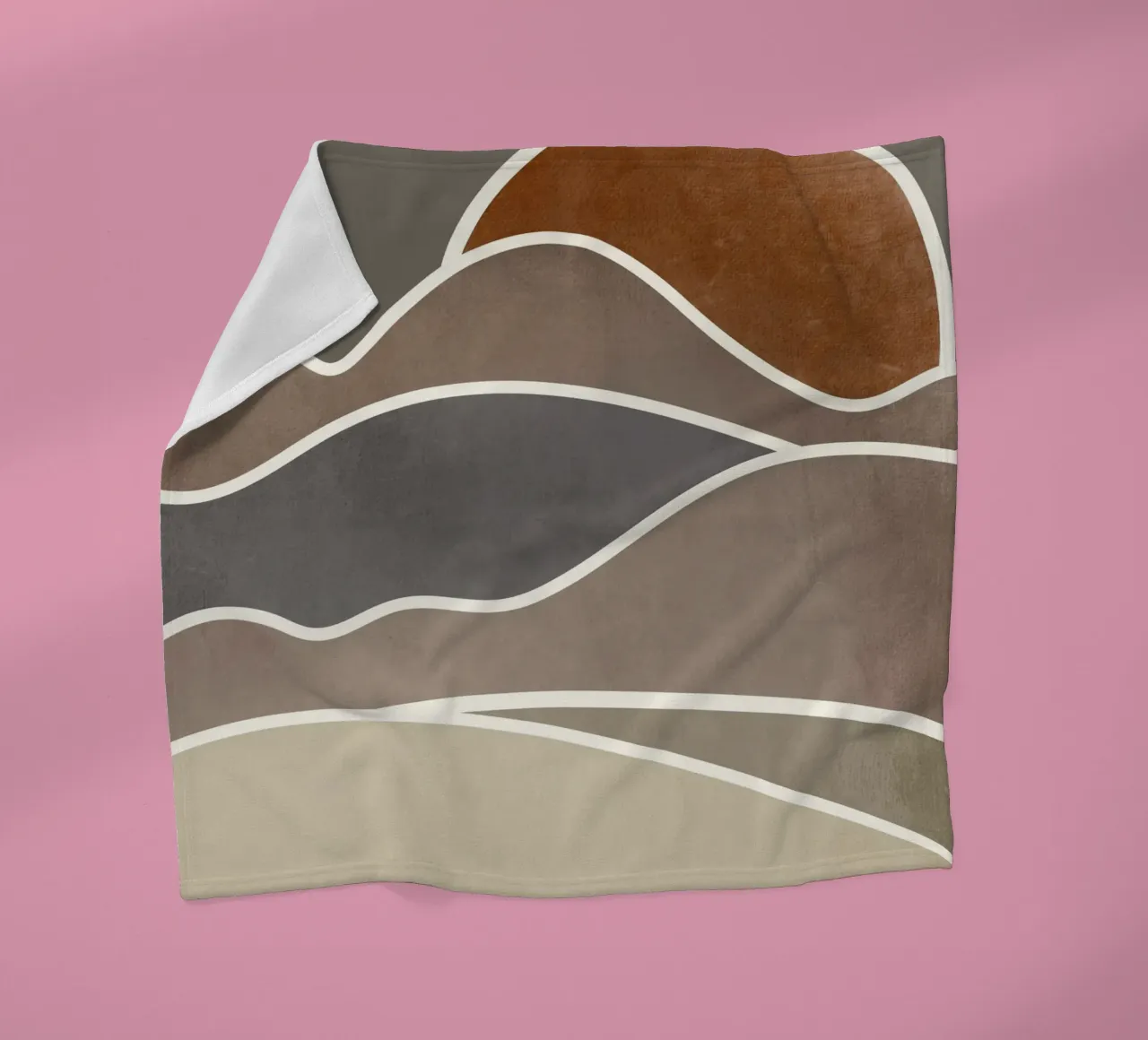 sunset layers of clouds coperta in pile da pastel color shape