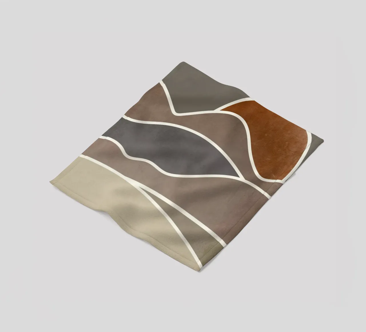 sunset layers of clouds coperta in pile da pastel color shape