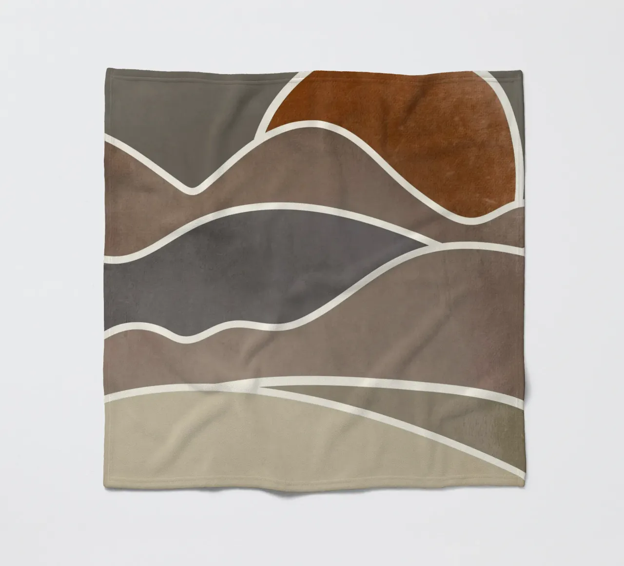 sunset layers of clouds coperta in pile da pastel color shape