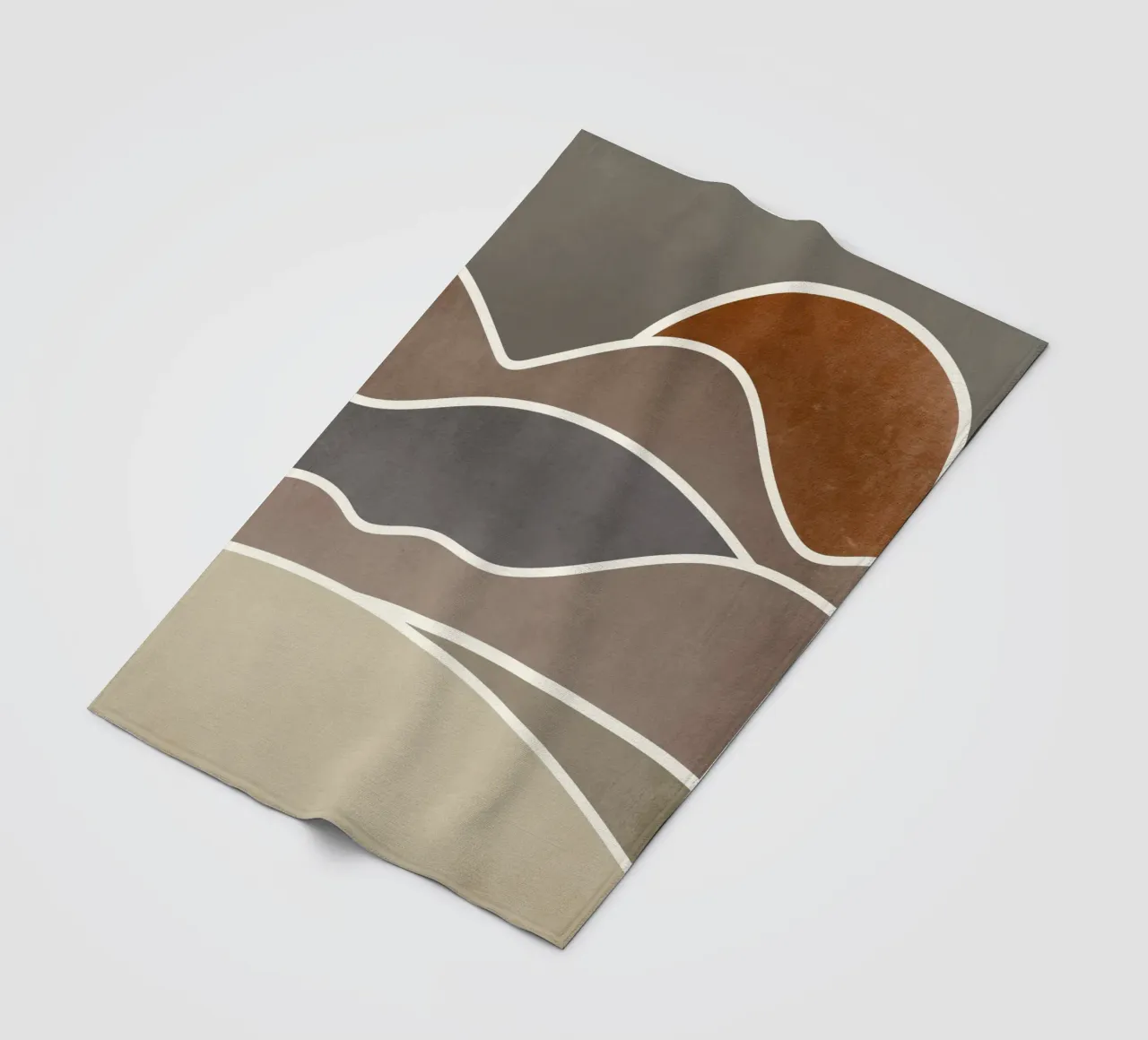 sunset layers of clouds coperta in pile da pastel color shape