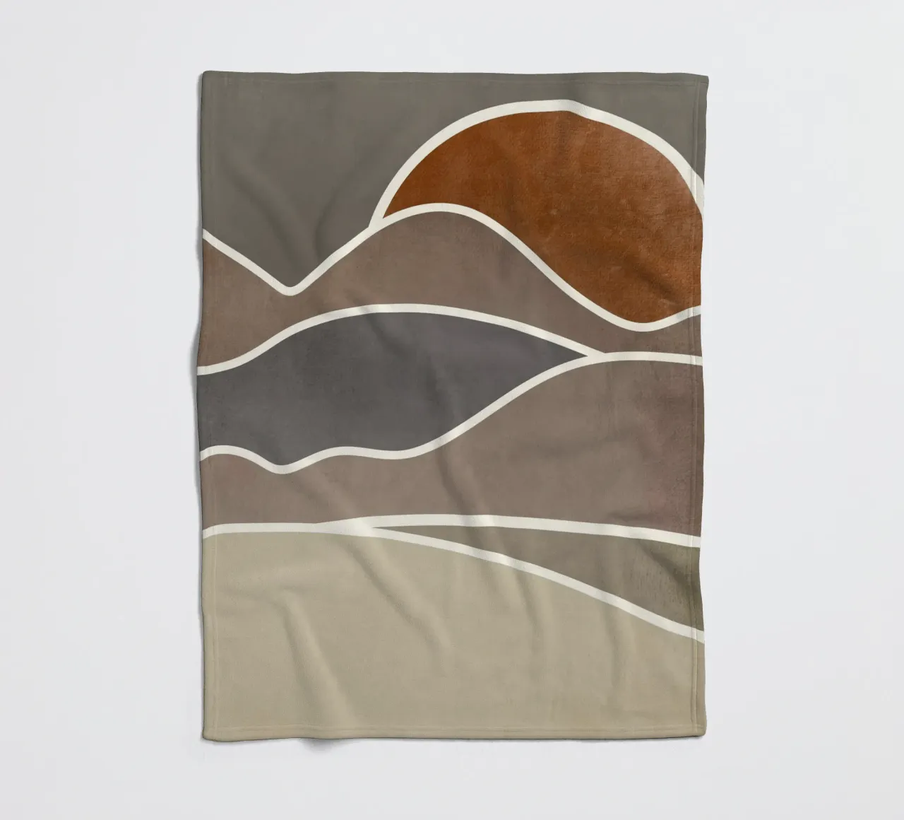 sunset layers of clouds coperta in pile da pastel color shape