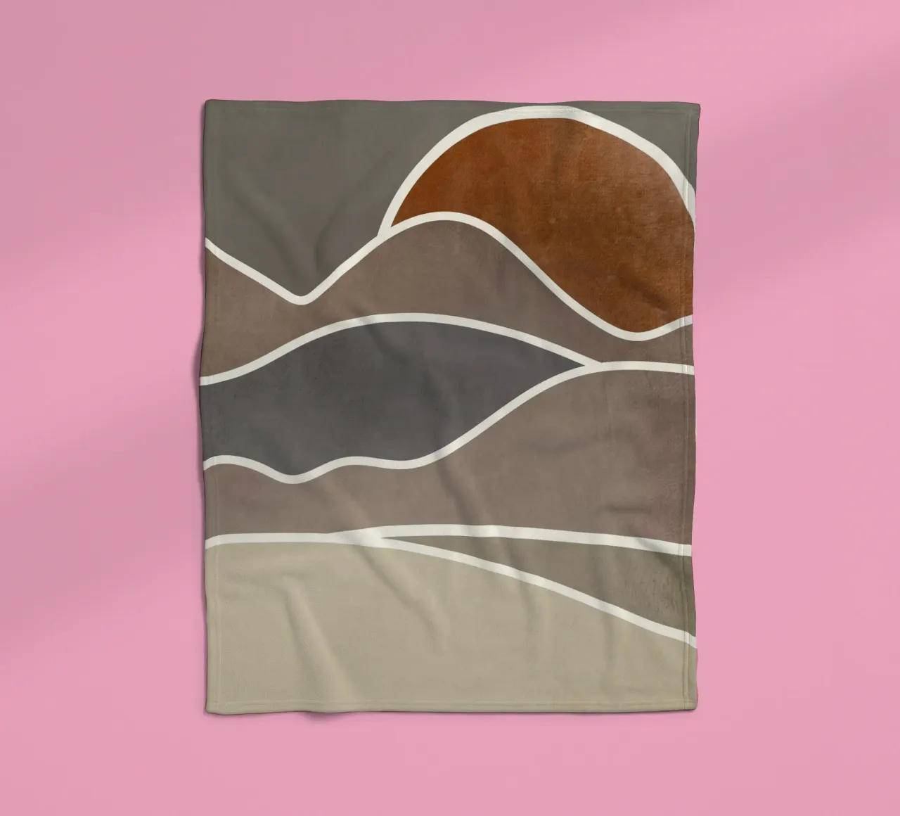 sunset layers of clouds coperta in pile da pastel color shape