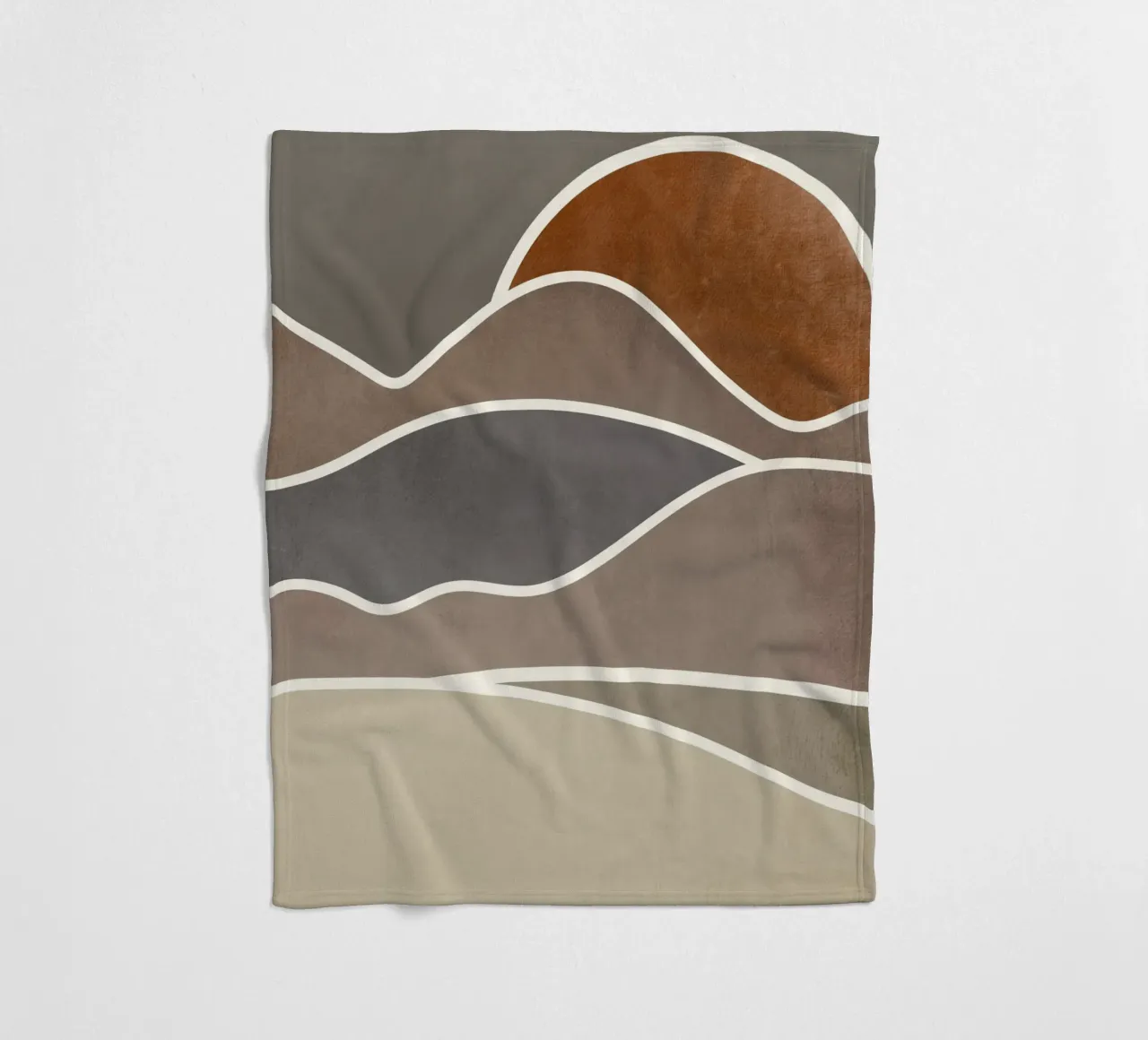 sunset layers of clouds coperta in pile da pastel color shape