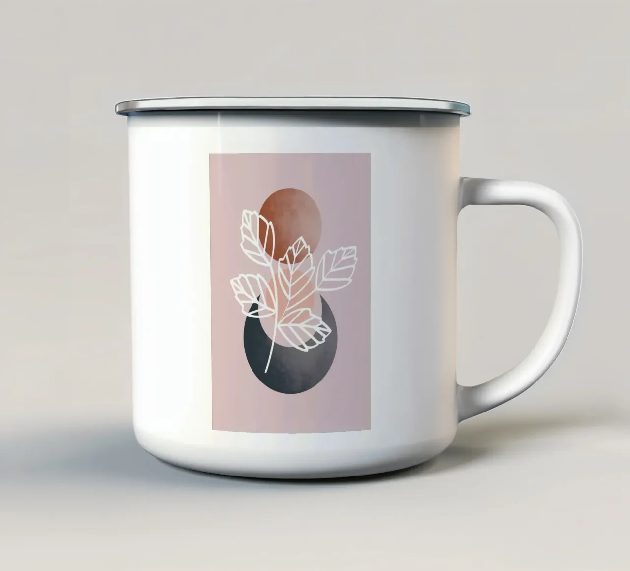 moon and sun tazza in smalto da pastel color shape