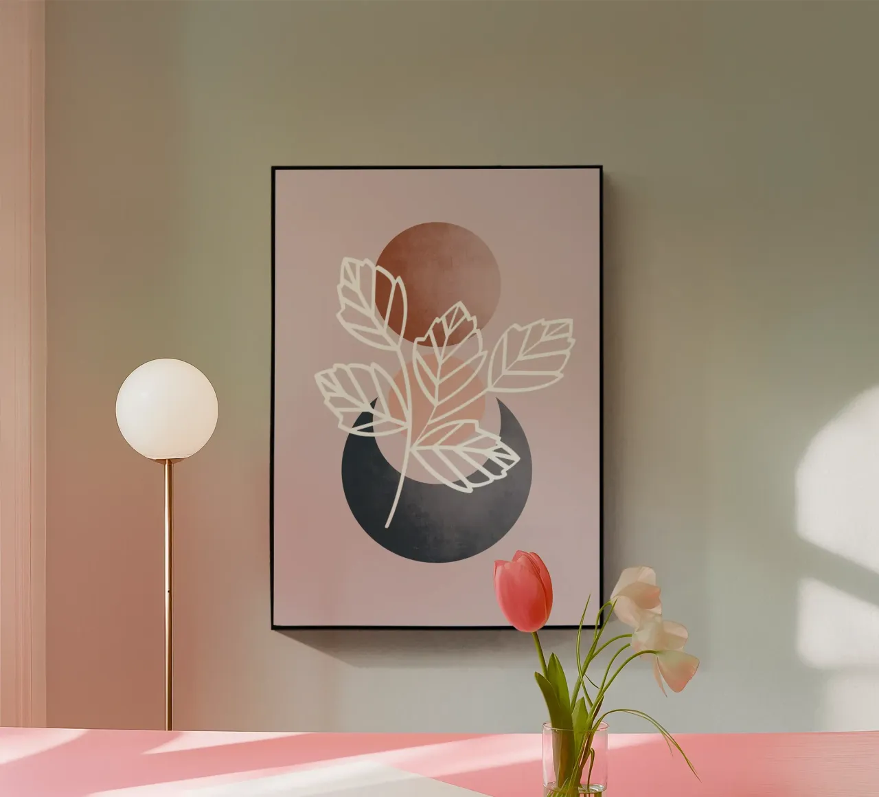 moon and sun plexiglass da pastel color shape