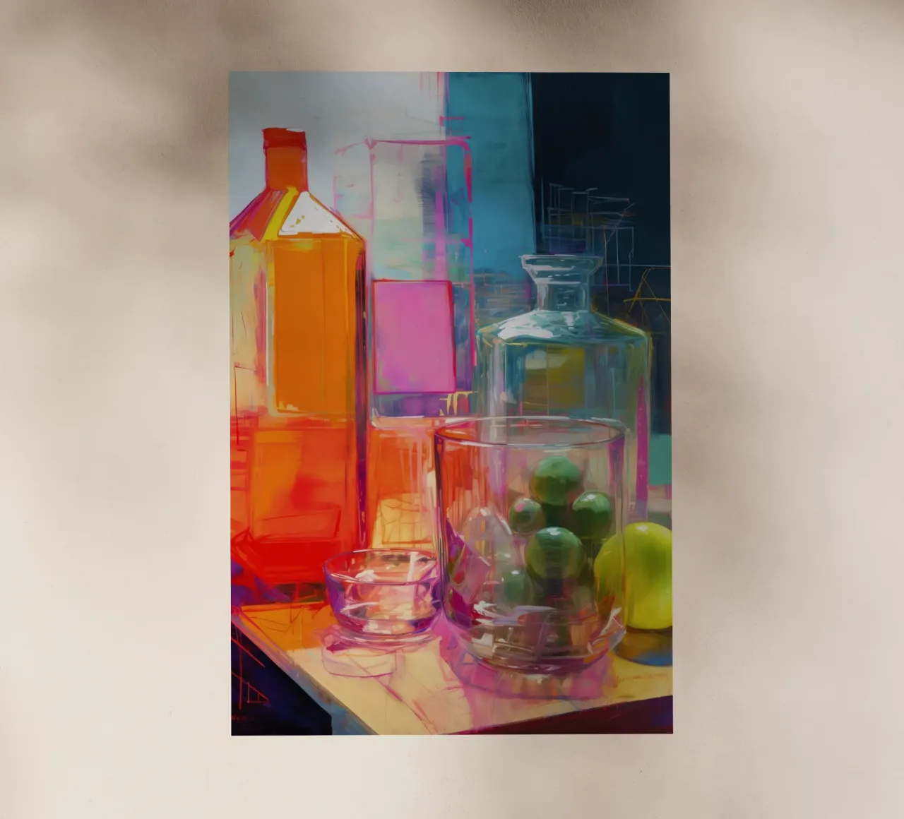 Neon Still Life pellicola backlit da treechild
