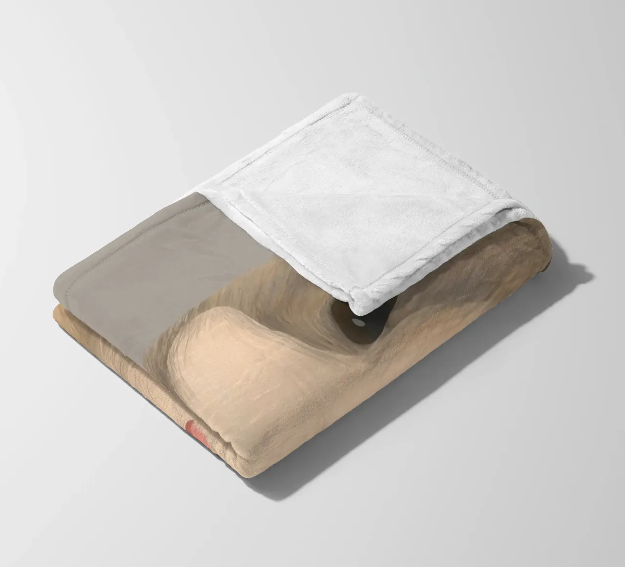 kitty posture fleecedeken van pastel color shape